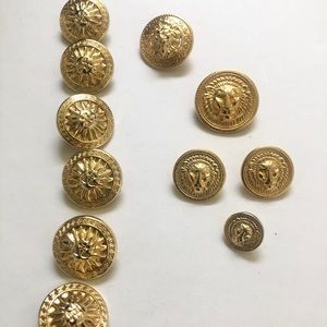 Vintage Versus by Gianni Versace Gold Buttons
